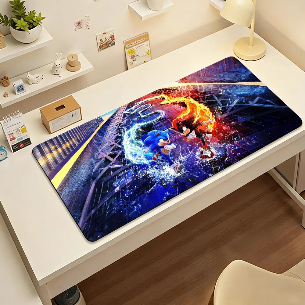 Game S-Sonic The H-Hedgehog Mouse Pad For Office Gaming And Keyboards Non-Slip Large Waterproof
