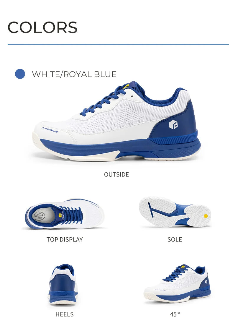 Chaussures de tennis pour homme FitVille, version large 2E, chaussures de sport d'entraînement professionnel, respirantes, antidérapantes, avec soutien de la voûte plantaire