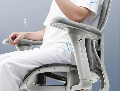 Ergonomic Office Chair with Lumbar Support, Adjustable Height Gaming Chair, Comfortable Computer Chair with Swivel Recliner Design for Home & Office