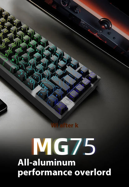 IROK MG75 PRO Mechanical Keyboard Magnetic Switch Aluminum RGB Hot Swap RT0.005 Quick Dismantling Structure Customized Pc Gifts