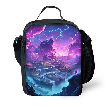 Hot Game FortniteS Child Insulated Large Capacity Bag for Boy and Girl Student Outdoor Picnic Resuable Thermal Cooler Lunch Box