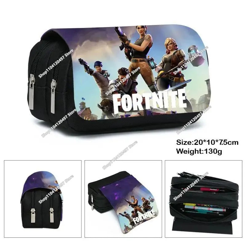3pcs/set Fortnite Game Backpack Anime Cartoon Large Capacity Student Shcool Bags Pencil Bag Kawaii Lunch Bag Birthday Gifts
