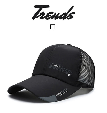 Mens Summer Quick Dried Korean Casual Breathable Mesh Fisherman Hat