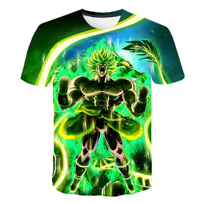 Dragon Ball T Shirt Kids Tops Tee Anime Figures Son Goku Super Saiyan T-shirt Boys T-shirts Children Clothes Summer Short Sleeve