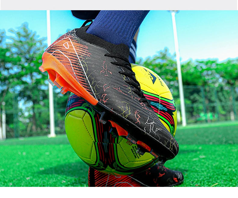 Chaussures de football pour homme en gros, crampons, baskets antidérapantes, chaussures d'entraînement de football, qualité supérieure FG, livraison directe, unisexe, adulte