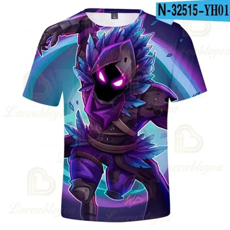 Fortnite Men and Women Victory Children's Wear Battle Royale 3d Swearshirt Boys Girls Clothes Tops Kids T-shirt Hero Teen Tops