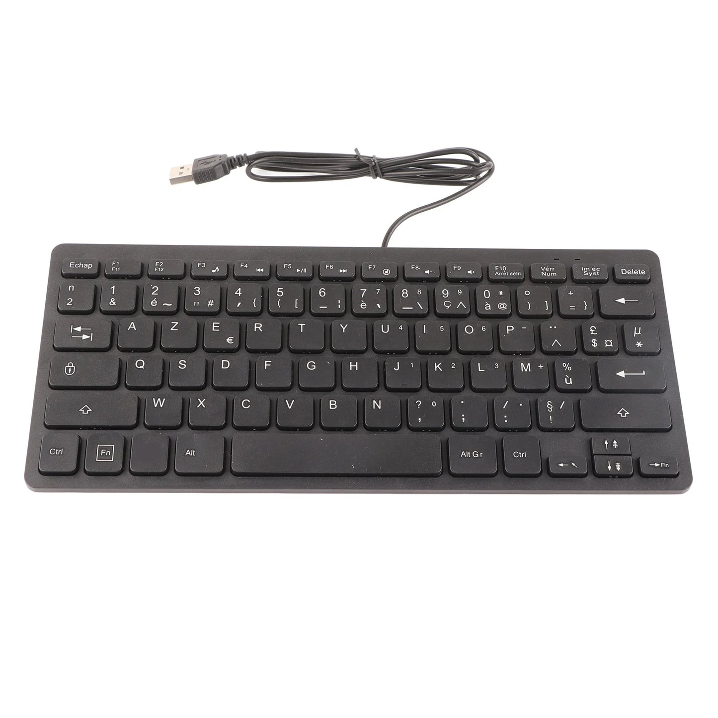 Tastiera meccanica cablata USB 78 tasti russo francese tedesco, design ergonomico, ultrafine, mini e resistente, per PC e laptop