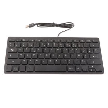 Tastiera meccanica cablata USB 78 tasti russo francese tedesco, design ergonomico, ultrafine, mini e resistente, per PC e laptop