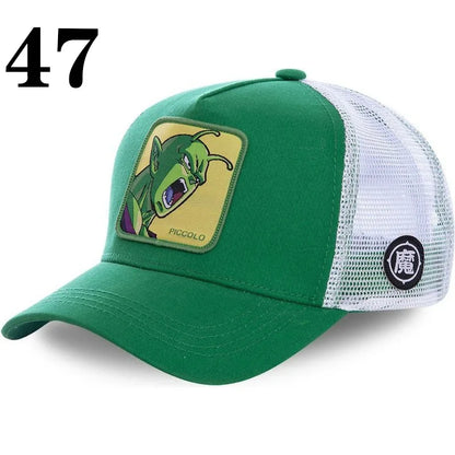 Dragon Ball DRAGONBALL Mesh Cap Cartoon Mesh Cap Men And Women Baseball Cap Fashion Patch Trucker Cap