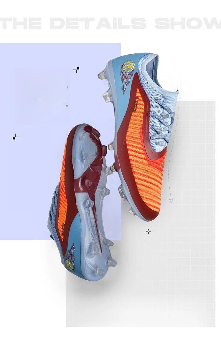 Zapatillas de fútbol profesionales para hombre, nuevas, de alta calidad, rápidas, con tacos para césped artificial, botas profesionales para campo de fútbol, zapatilla baja
