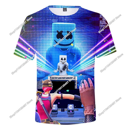 Children's Summer T-Shirt Battle Royale Fortnite Hero Victory 3D T-shirt Tees Boys Girls Baby Clothes