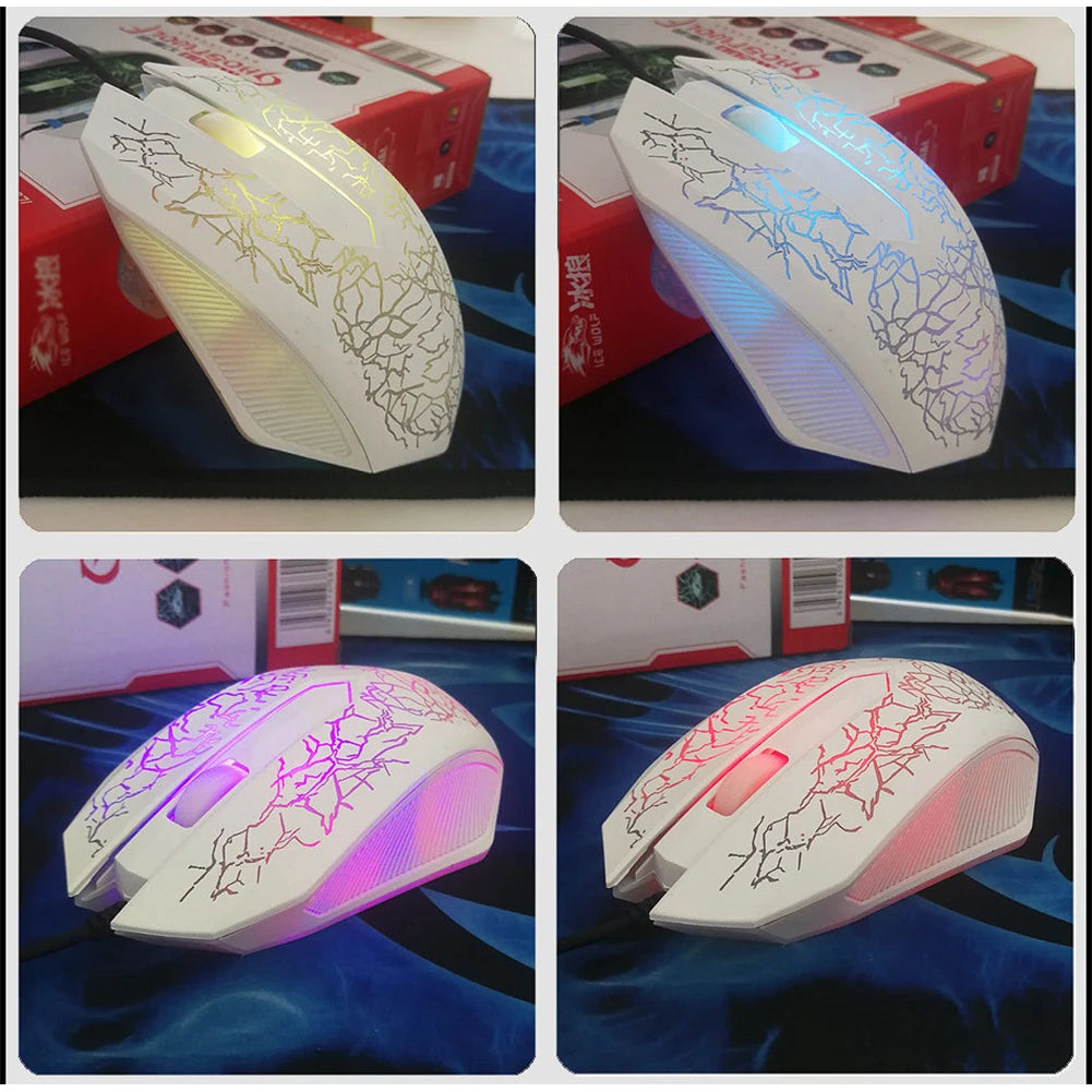 USB Wired Mouse Mouse Gamer LED Computer Gaming Mouse Colorful Professional Ultra-precise Game For Dota 2 For LOL Gamer 2400 DPI