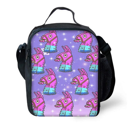 Hot Game FortniteS Child Insulated Large Capacity Bag for Boy and Girl Student Outdoor Picnic Resuable Thermal Cooler Lunch Box