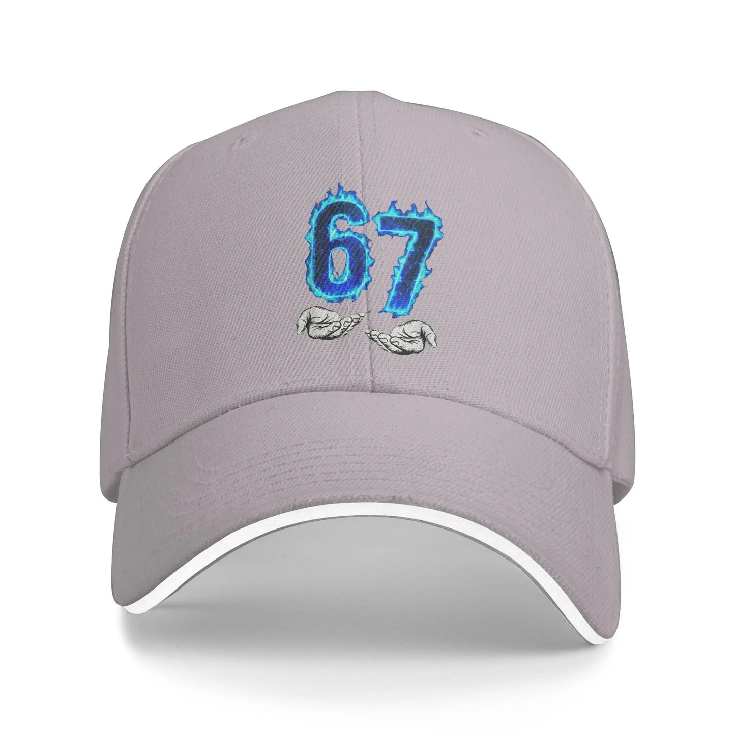 6 7 Meme Six Seven 67 Hands Meme Sun Baseball Cap Summer Unisex Men Logo Trucker Hat Sunscreen Stylish Tennis Skate Snapback Cap