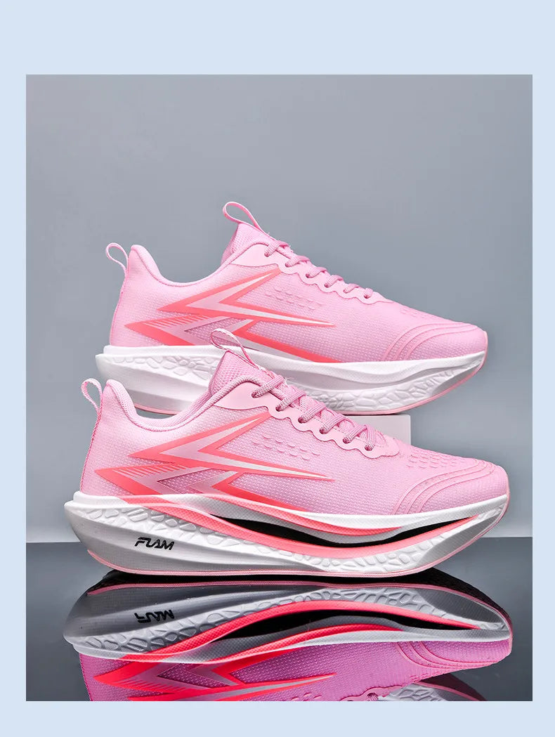 Running Shoes Speciality Marathon Men Sports Breathable Lightweight Carbon Board Women's Comfortable Athletic Nonskid Sneakers