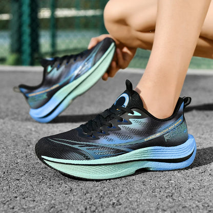 Running Shoes Men Mesh Breathable Lace-up Comfortable Marathon Sports Casual Tennis Shoes Big Size Trendy Sneakers for Man