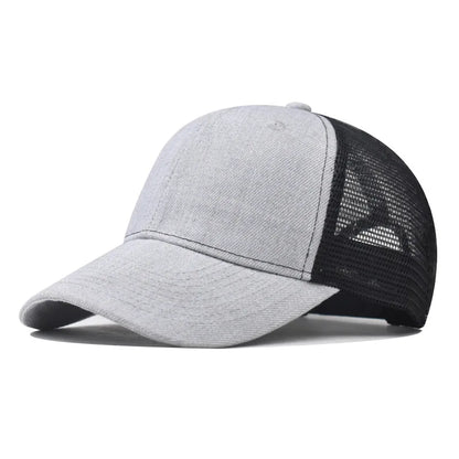 Baseballkasket til voksne Netkasket Lavt buet skygge Hat Unisex Sommerhat Åndbar hat med skygge Forår/efterår-kasket Hiphop-kasket med tæt pasform