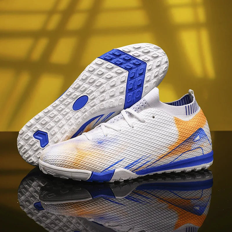 Professional Men's Outdoor FG Bottomed Football Shoes Adult Durable Comfortable Training Shoes Teenagers Non Slip Soccer Shoes