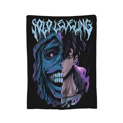 Solos Levelings Vintage Anime Plush Blankets  Awesome Throw Blanket for Home 125*100cm Bedspread,