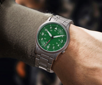 BERNY Full Titanium Watches for Men Quartz Men's Watch Lightweight Sapphire Super Luminous VH31 Sport Field Wristwatches