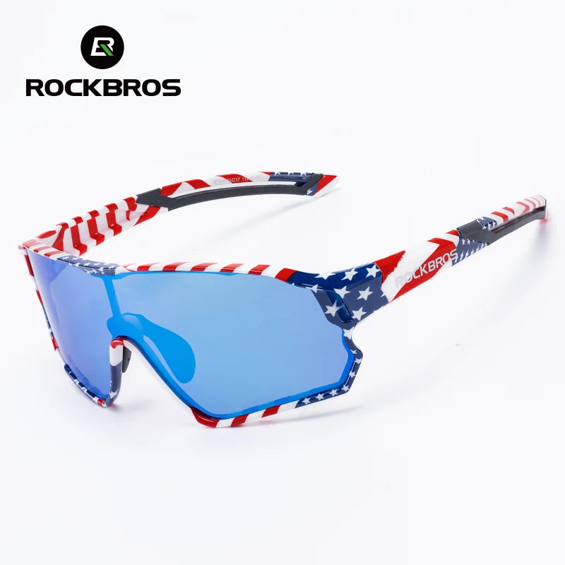 ROCKBROS Dětské polarizované fotochromatické cyklistické brýle s ochranou UV400, sluneční brýle pro outdoorové sporty, dětské brýle na horská kola (MTB)