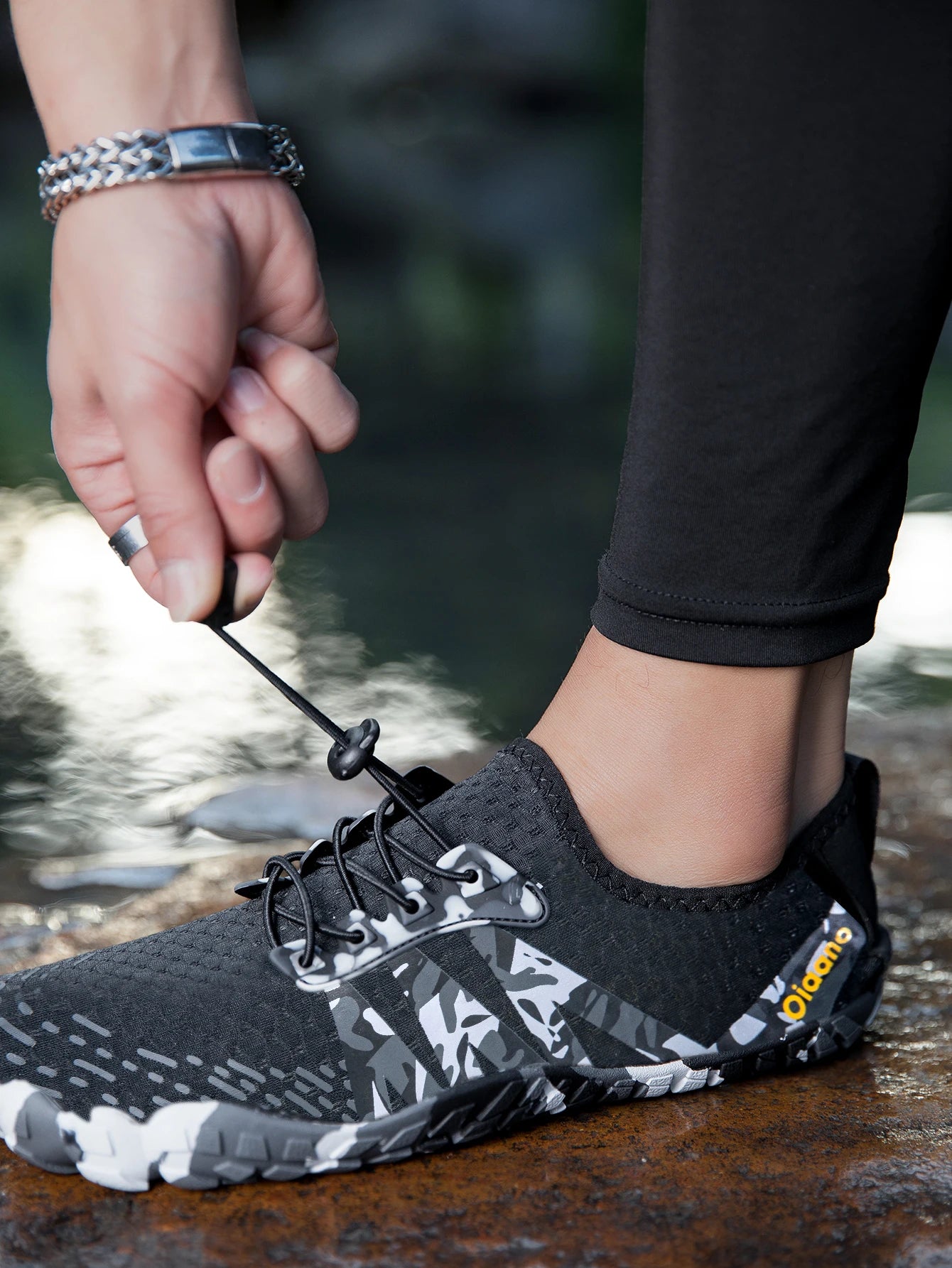 Oiaano Παπούτσια Barefoot Μαύρα με Φαρδύ Μπροστινό Μέρος για Άνδρες, Γυναικεία Αθλητικά Sneakers Unisex, Ανδρικά Υδάτινα Μποτάκια Aqua Beach με Μαλακή Σόλα, Ελαφριά και Διαπνέοντα