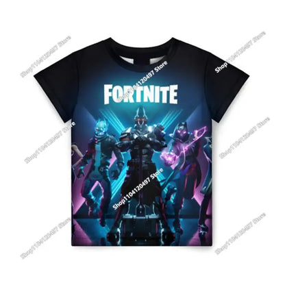 Fortnite T Shirt for Kids Banana Peely T-shirt Men's Women's Tshirt Battle Royale Game T Shirt Harajuku Summer Tops
