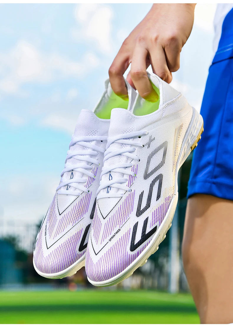 Neue Herren-Fußballschuhe, rutschfeste Indoor-Futsal-Fußballschuhe, Match-Rasenstollen, hochwertige Sneaker, Bestseller, High-Top, Outdoor