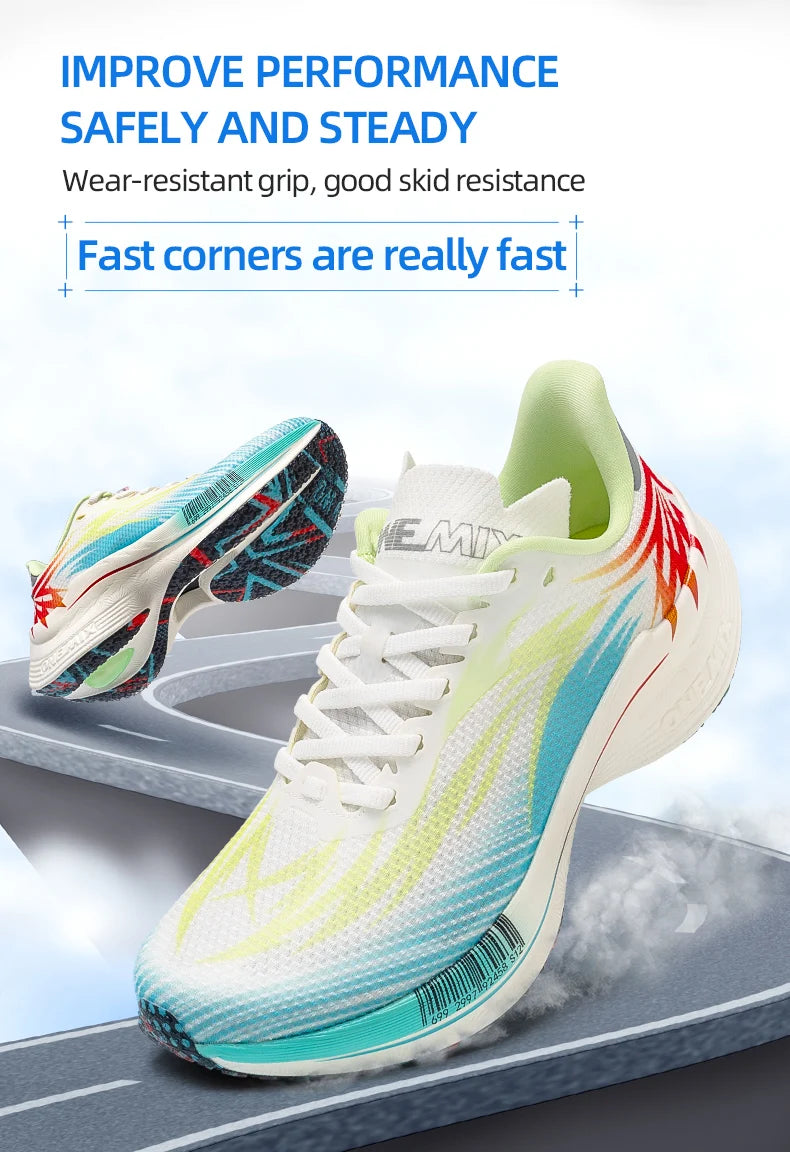 ONEMIX 2026 New Arrival Training Running Shoes for Men Full Sole Nylon Plate Sport Shoes Breathable Summer Female Jogging Shoes