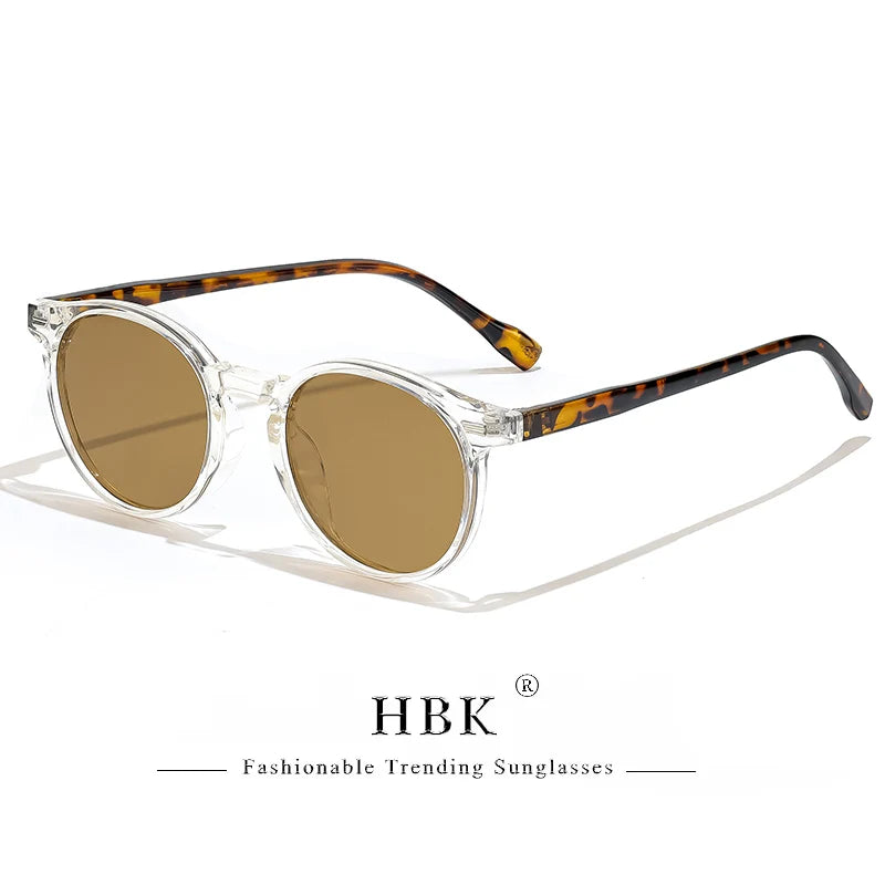 HBK Fashion polarizované sluneční brýle pro muže, kulatý rám TR90, módní sluneční brýle pro ženy, na řízení, sportovní, UV400, Lunette De Soleil Homme