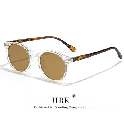 HBK Fashion polarizované sluneční brýle pro muže, kulatý rám TR90, módní sluneční brýle pro ženy, na řízení, sportovní, UV400, Lunette De Soleil Homme