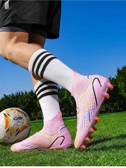 Chaussures de football pour homme - Chaussures de futsal de haute qualité - Crampons unisexes - Chaussures ultralégères pour femme - Chaussures de sport professionnelles TF/FG
