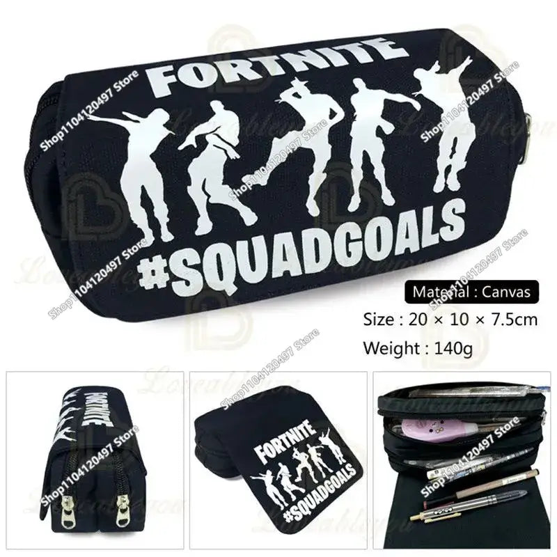 Fortnited Student Pencilcase Large Capacity Pencil Case Kids Toys Pen Bag School Supplies Stationery Pouch Boys Game Gifts