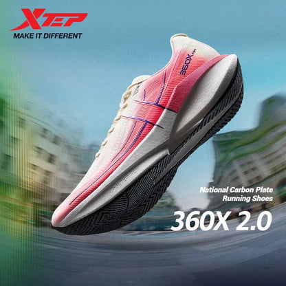 Xtep 360X 2.0 Professional Marathon Running Shoes Men's Racing Carbon Plate Shock Absorbent Sports Training Shoes 975219110035