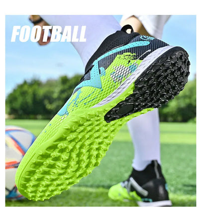 Chaussures de football pour homme, chaussures de sport professionnelles, crampons FG à crampons longs pour homme, chaussures de sport d'extérieur, chaussures d'entraînement, chaussures antidérapantes