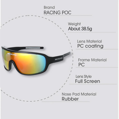 RACING POC Nové cyklistické brýle MTB brýle Cyklistické sluneční brýle Ochrana proti UV záření Lehké sportovní brýle pro muže a ženy Jízda v přírodě