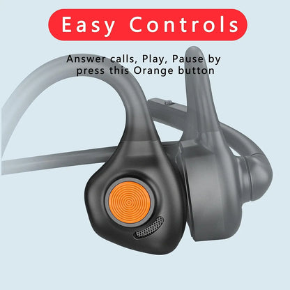 Open Ear Bluetooth 5.1 Headset Aptx HD/ LL Noise Canceling Microphone, Long 24H Wireless Headset for Cellphone PC Laptop