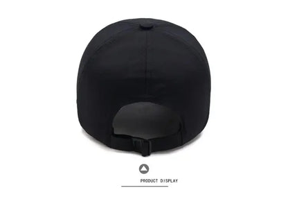 Solid Sports Baseball Cap, Sun Protection Quick Drying Snap Buckle Soft Top Casual Outdoor Dad Hat For Adults