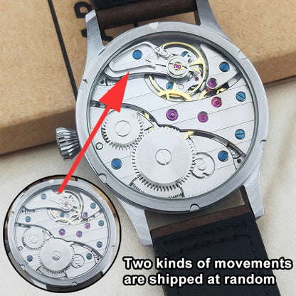 Relógio de Homem Corgeut Luxury com Vidro de Safira, Mostrador de 42 Mm, Movimento de Corda Manual St3600 ou St3601, Caixa em Aço 316L, Resistência à Água 30 M