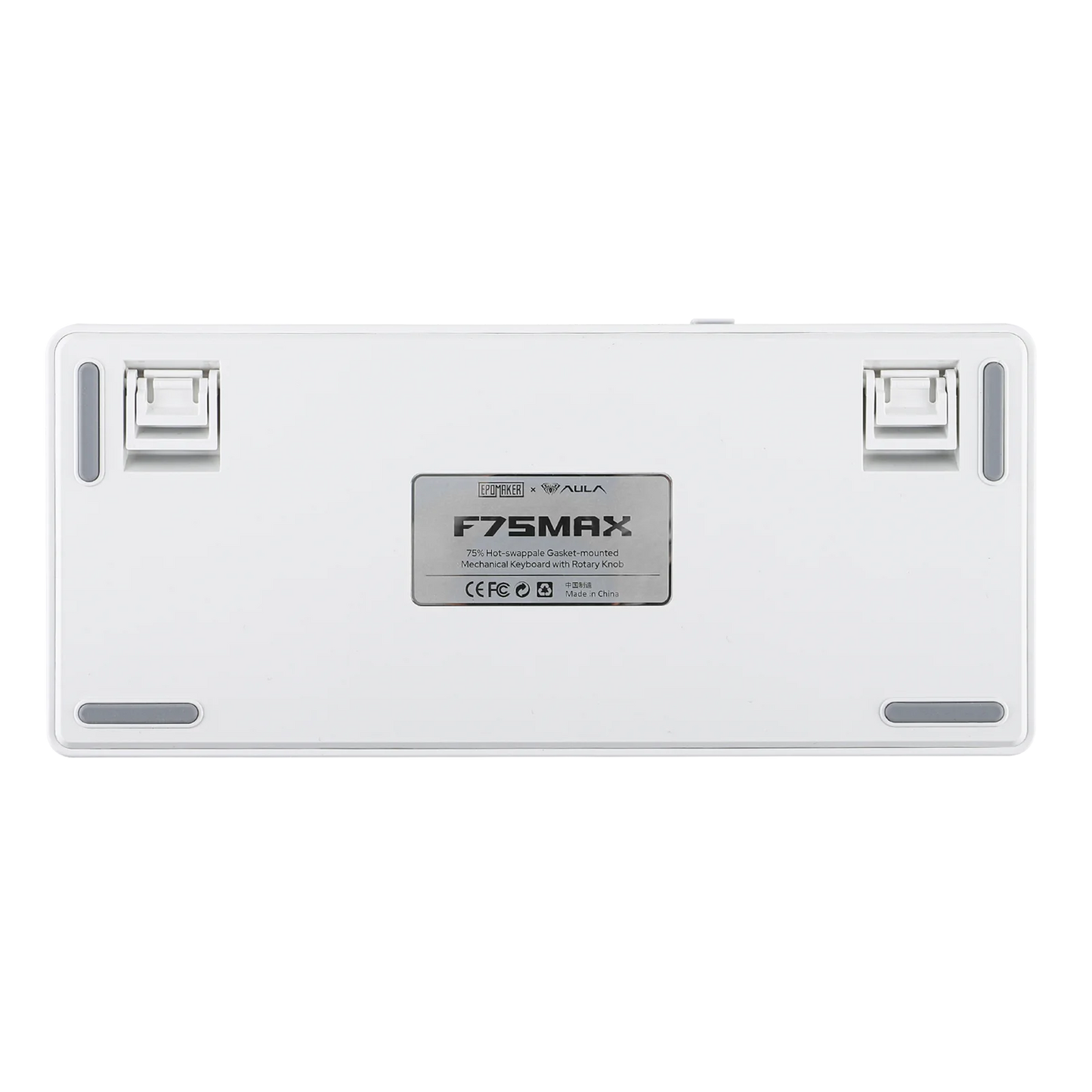 EPOMAKER X AULA F75 MAX kompakte mechanische Tastatur im 75-%-ANSI-Layout, kabelgebunden/Bluetooth/2.4GHz kabellos, mit TFT-Bildschirm und Drehregler