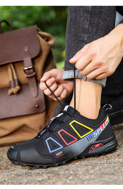 Men's Waterproof Hiking Shoes Non-Slip Hunting Boots Outdoor Tactical Training Sports Shoes Men Walking Hiking Travel Shoes