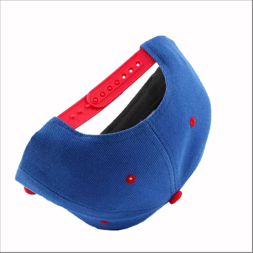 Cartoon Spider Embroidery Baseball Cap Flat Hip Hop Snapback Hat Adjustable Sun Hat for Casual Party Cosplay