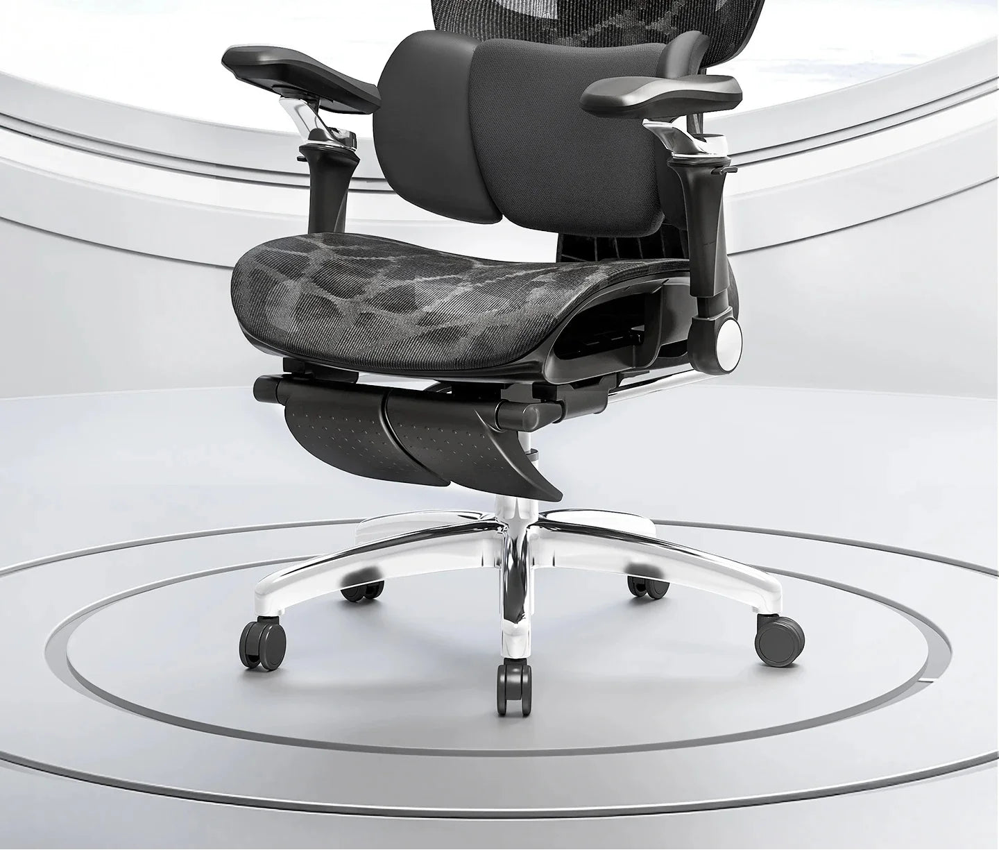 Modern Gaming Chair Racing Style Ergonomic Office Chair with Headrest & Footrest, Comfortable Gamer Desk Chair for Home, Computer Setup and Work