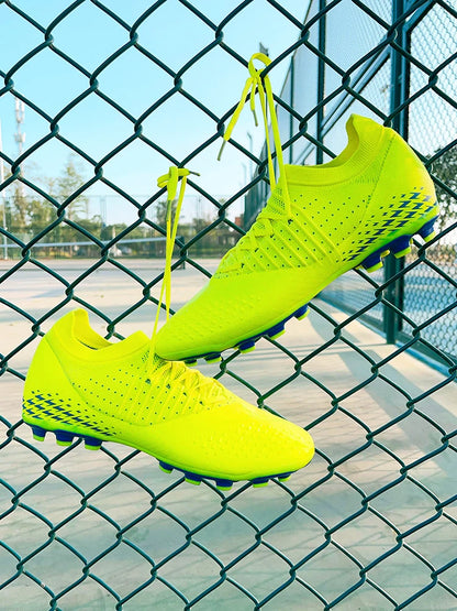 Chaussures de football pour homme, chaussures de foot tendance pour jeunes, chaussures d'entraînement en tricot, respirantes, Society Campo, antidérapantes, chaussures de sport