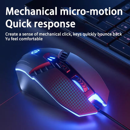Ratón gaming HP M1 con cable, iluminación blanca, USB, para eSports, gaming, oficina, PC de sobremesa y portátil