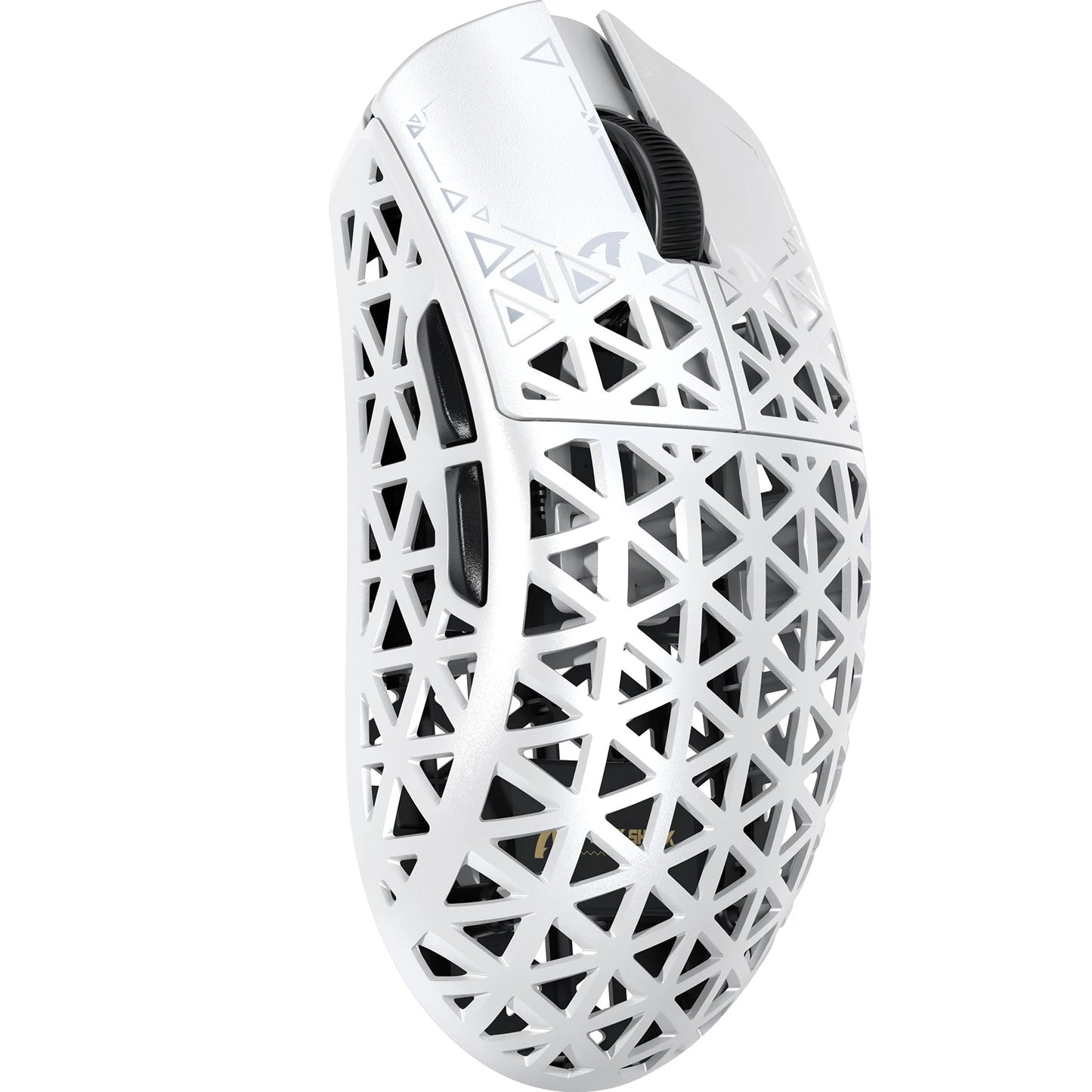 ATTACK SHARK R5 Ultra anglies pluošto belaidė žaidimų pelė, PixArt PAW3950MAX žaidimų jutiklis, 42000DPI, 8000Hz, MCU Nordic 52840