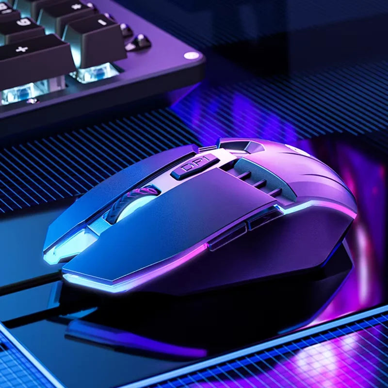 Ratón gaming HP M1 con cable, iluminación blanca, USB, para eSports, gaming, oficina, PC de sobremesa y portátil
