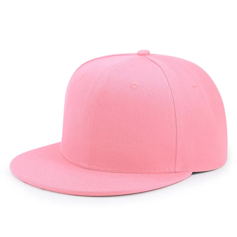 Hurtowa sprzedaż 40 kolorów regulowanych czapek z płaskim daszkiem typu snapback – damskie modne czapki baseballowe z poliestru, męskie czapki sportowe w stylu hip-hopowym