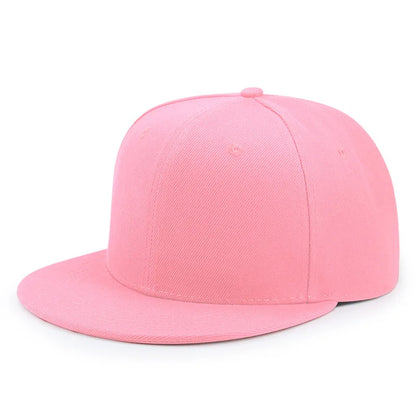 Hurtowa sprzedaż 40 kolorów regulowanych czapek z płaskim daszkiem typu snapback – damskie modne czapki baseballowe z poliestru, męskie czapki sportowe w stylu hip-hopowym