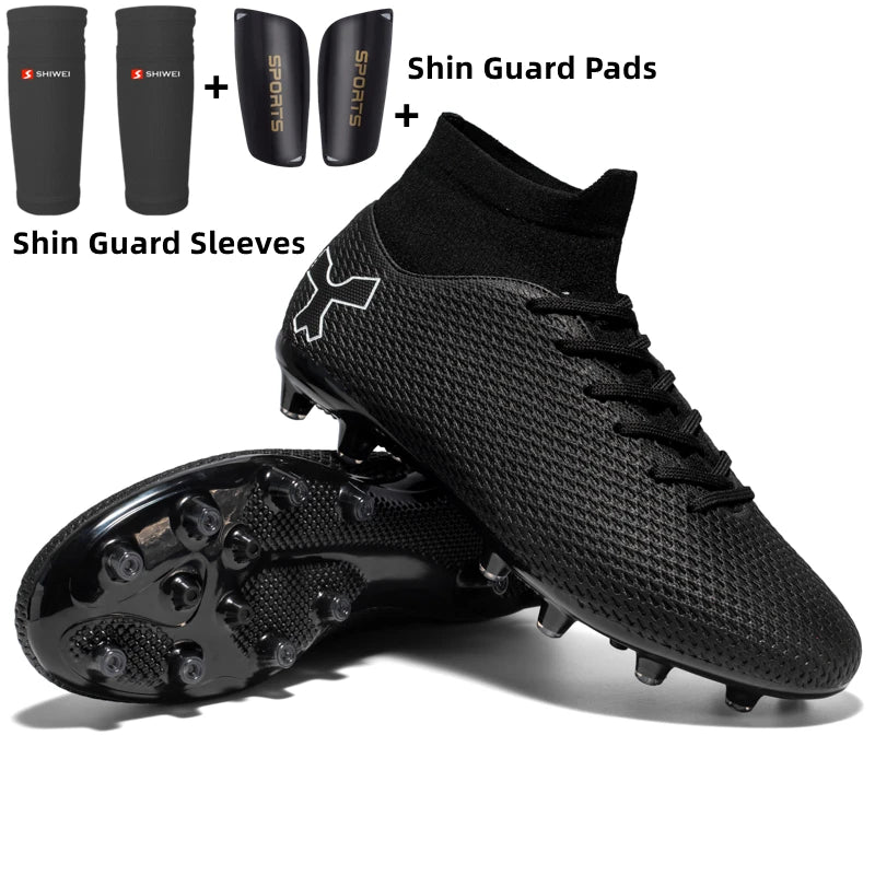Chaussures de football de qualité pour hommes, chaussures de football résistantes pour garçons, chaussures de football légères pour enfants, baskets d'entraînement de futsal, crampons de football